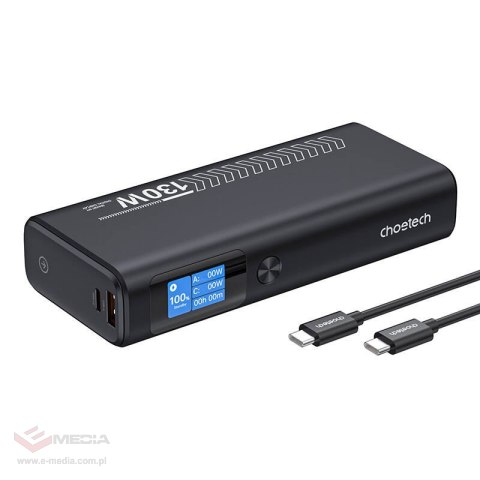 Power Bank Choetech B702 20000mAh PD100W 2C1A (szary)