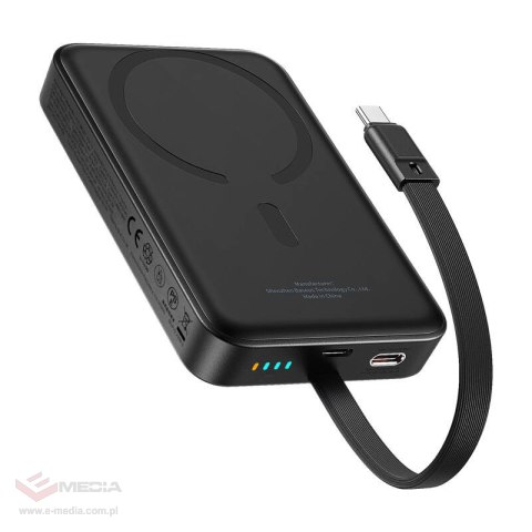 Powerbank BASEUS Mini magnetyczny 10000mAh 30W (czarny)
