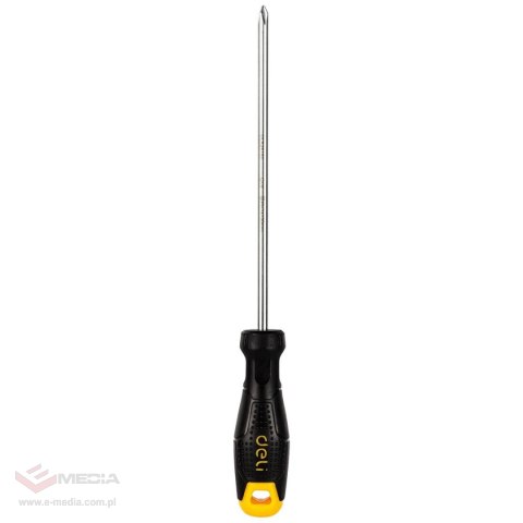 Wkrętak krzyżakowy Deli Tools EDL625150, PH1x150mm (czarny)
