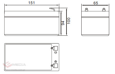 Akumulator bezobsługowy MW 12V 7.2Ah