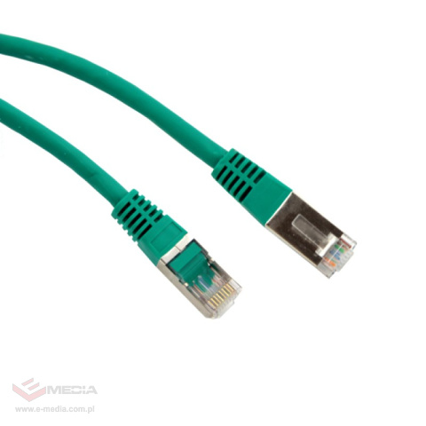 Patchcord F/UTP KAT.6 0,5m ZIELONY