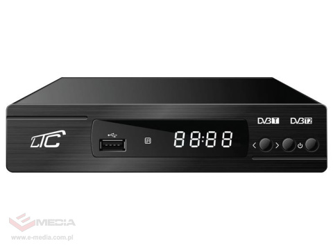 Tuner DVB-T-2 LTC TV naziemnej HD202 z pilotem H.265