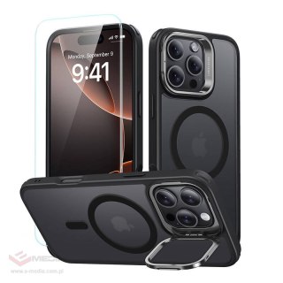 Etui Hybrid Case (HaloLock) ESR do iPhone 16 Pro z zestawem zabezpieczającym ekran (czarne)