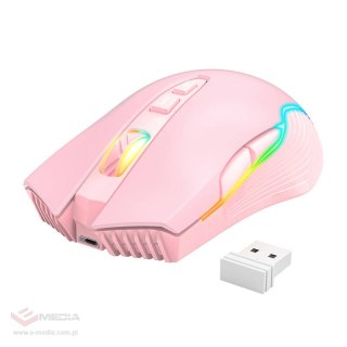 Mysz bezprzewodowa ONIKUMA CW905 2.4GHz (różowa)