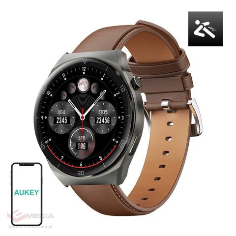 Smartwatch 2 ultra Aukey SW-2U (skórzany brązowy)