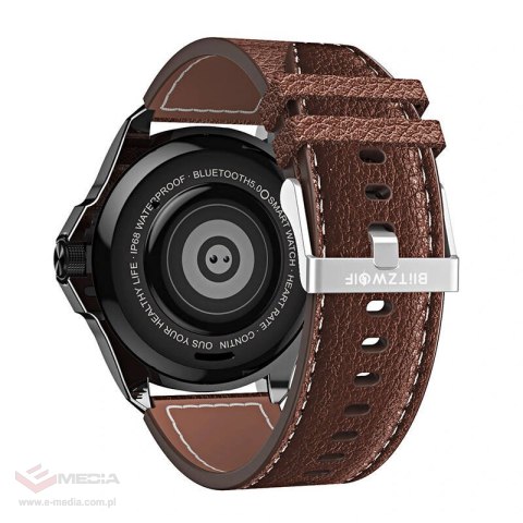 Smartwatch Blitzwolf BW-AT3 (brązowy skórzany)