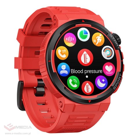 Smartwatch ZEBLAZE Ares 3 Plus (czerwony)
