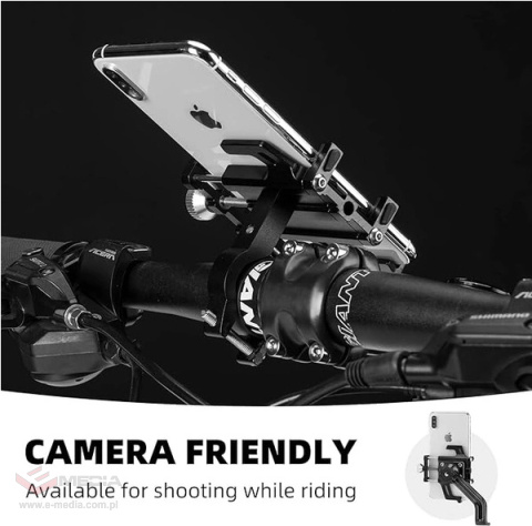 Rockbros 699-BK Fahrradhalterung aus Aluminiumlegierung für Telefon - Schwarz