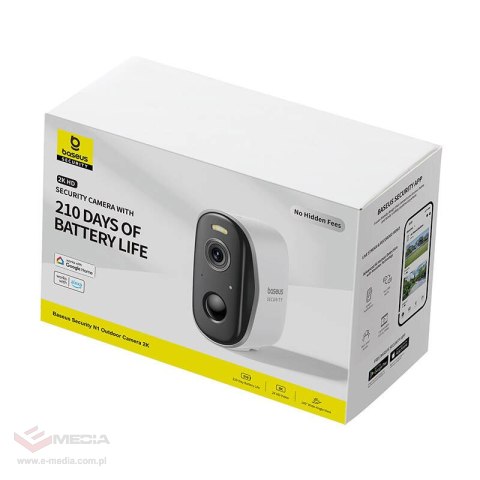 Kamera zewnętrzna Baseus N1 (Biała)