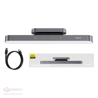 Lampa magnetyczna Baseus Magnetic Stepless, z panelem dotykowym (szara)