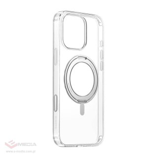 Etui magnetyczne BASEUS SkyRing 360° iPhone 16 Pro z podstawką (przezroczyste)
