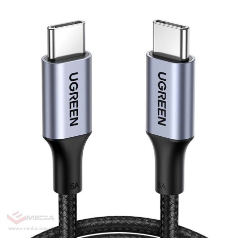 Kabel USB-C do USB-C UGREEN US316, 100W, 2m (czarny)