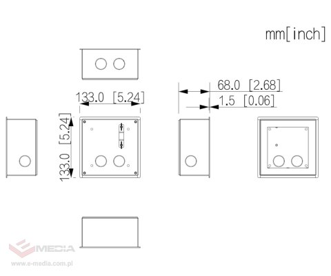 OBUDOWA PODTYNKOWA VTM79 DAHUA