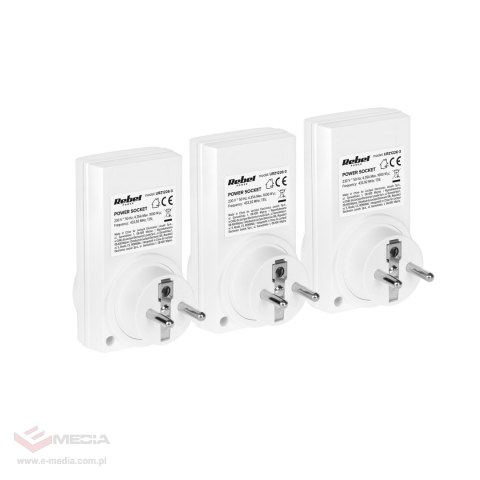 Gniazdo sieciowe Rebel sterowane pilotem (1+3)