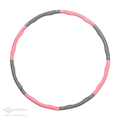 Hula Hop odchudzające koło 95cm, różowe, REBEL ACTIVE