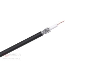 Kabel koncentryczny F690 BV+ŻEL CZARNY 305m