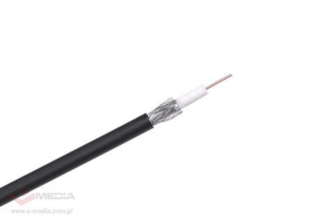 Kabel koncentryczny F690 BV+ŻEL CZARNY 305m