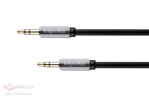 Kabel wtyk prosty - wtyk prosty jack 3.5 stereo 3.0m Kruger&Matz