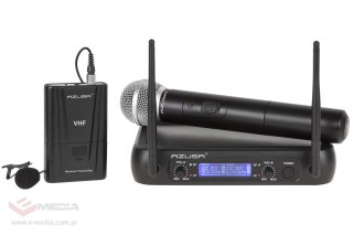 Mikrofon VHF 2 kanały WR-358LD (1 x mik. do ręki + 1x klip)