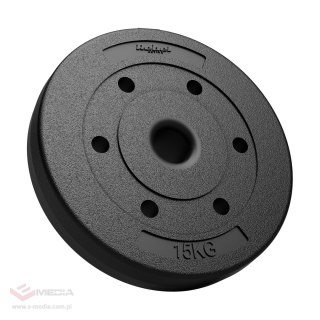 Obciążenie bitumiczne olimpijskie zestaw 2x15kg, otwór 51mm , REBEL ACTIVE