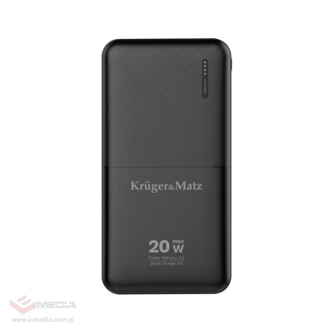 PowerBank Kruger&Matz 10000 mAh Li-pol z funkcją QC oraz PD