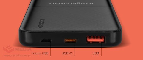 PowerBank Kruger&Matz 10000 mAh Li-pol z funkcją QC oraz PD