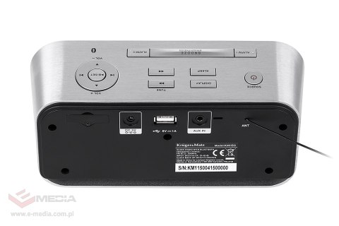 Radiobudzik Kruger&Matz KM1150 , BLUETOOTH , AUX, USB