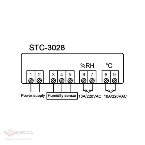 Termostat 230V STC-3028