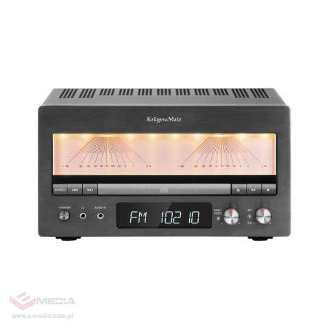 Wieża HiFi Kruger&Matz KM1995 (Wzmacniacz klasy A, CD, USB, Bluetooth, radio cyfrowe DAB+, FM) Wieża HiFi Kruger&Matz KM1995 (Wzmacniacz klasy A, CD, USB, Bluetooth, radio cyfrowe DAB+, FM)