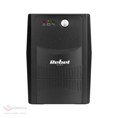 Zasilacz awaryjny UPS REBEL model Micropower 600 ( offline, 600VA / 360W , 230 V , 50Hz )