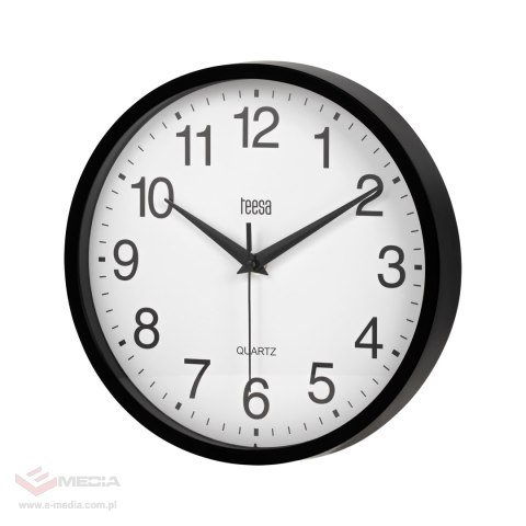 Zegar ścienny 25 cm czarny