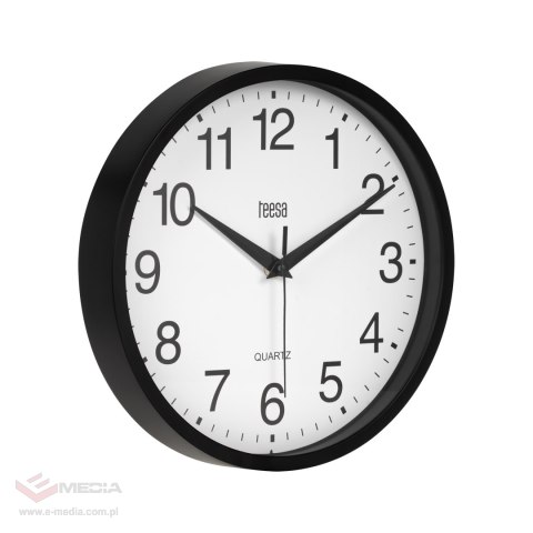 Zegar ścienny 25 cm czarny