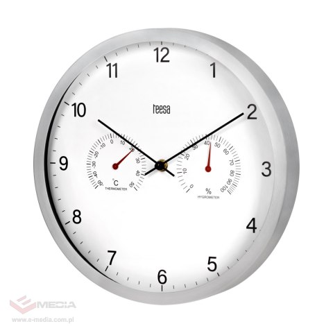 Zegar ścienny 30 cm z termometrem i hydrometrem