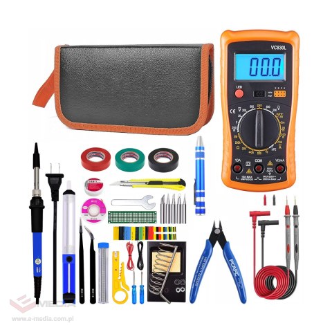 Zestaw lutowniczy duży etui E6180
