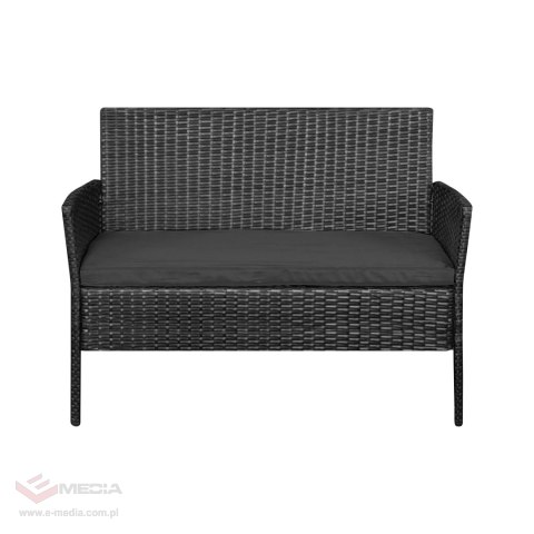 Zestaw mebli ogrodowych TEESA ROSE czarny