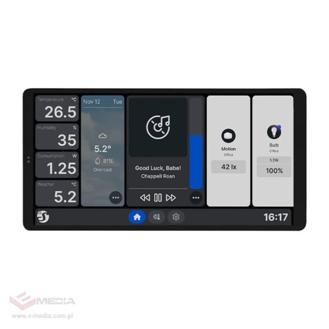 Podwójny panel sterowania Shelly Wall Display X2 WiFi/BLU (biały)