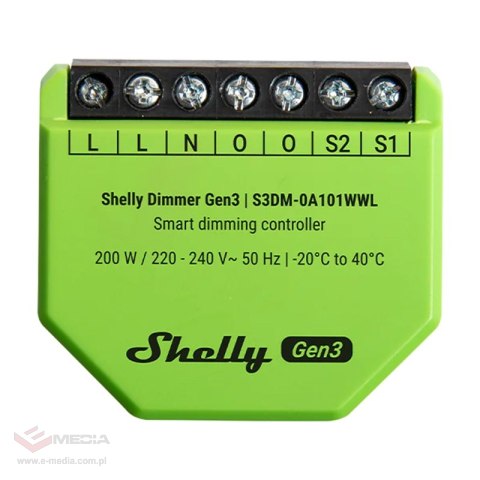 Ściemniacz Wi-Fi SHELLY Dimmer Gen3