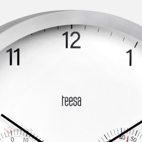 Zegar ścienny 30 cm z termometrem i hydrometrem