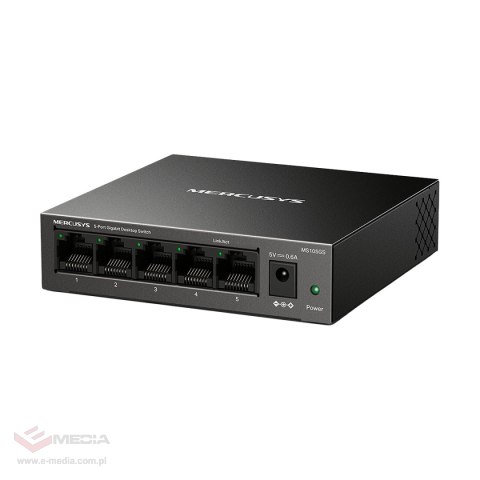 SWITCH MS105GS, 5 portów RJ45 10/100/1000 Mbps / MERCUSYS