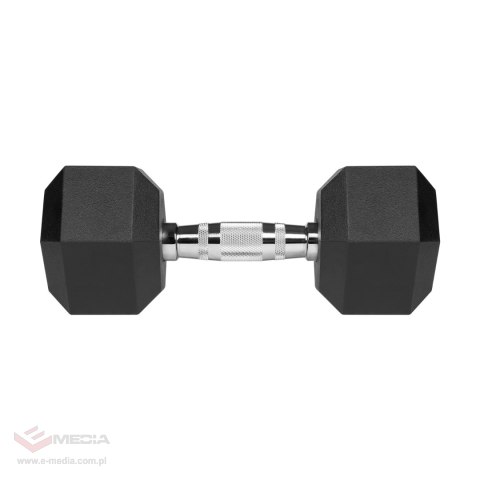 Hantle żeliwne gumowane HEX 2x10 kg REBEL ACTIVE