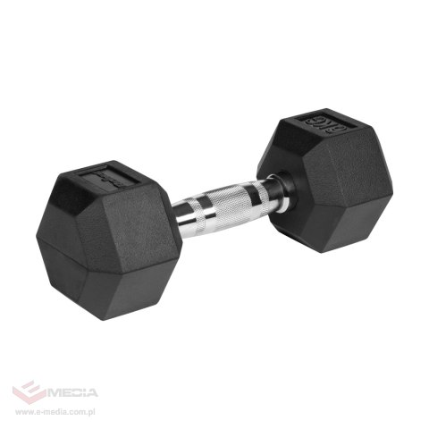 Hantle żeliwne gumowane HEX 2x6 kg REBEL ACTIVE