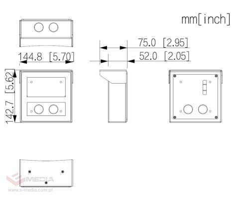 OBUDOWA NATYNKOWA VTM75 DAHUA