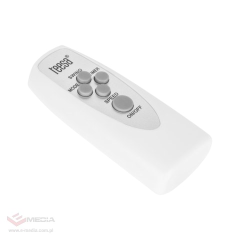 Wentylator stojący Teesa sterowany pilotem (biały)