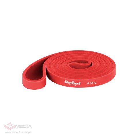 Zestaw gum do ćwiczeń TPE - Power Band PTs-1, 4-55 kg, 5 gum TPE, REBEL ACTIVE