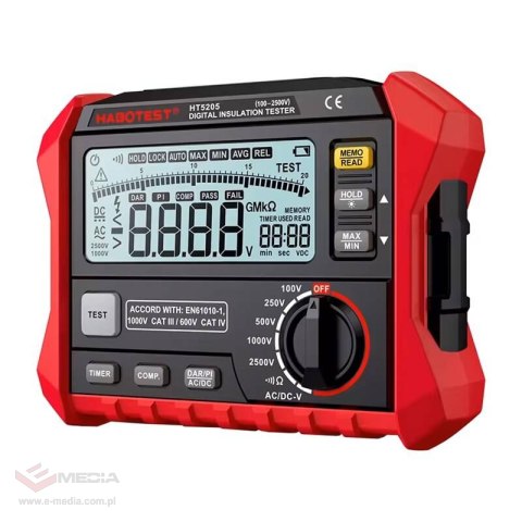 Cyfrowy tester izolacji Habotest HT5205