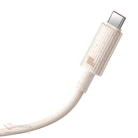 Kabel szybko ładujący Baseus USB do USB-C Habitat Series 100W, 1m (różowy)