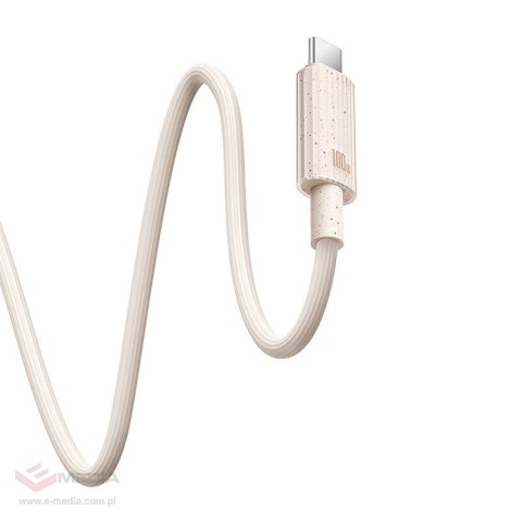 Kabel szybko ładujący Baseus USB do USB-C Habitat Series 100W, 1m (różowy)