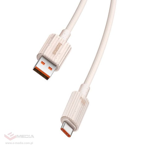 Kabel szybko ładujący Baseus USB do USB-C Habitat Series 100W, 1m (różowy)