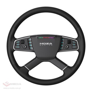 Zestaw gamingowy - baza R5 + kierownica ciężarowa TSW + pedały SRP-Lite + zaciski Moza Racing RS071 (PC)