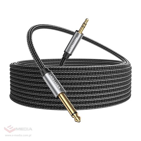 Kabel audio mini jack 3.5mm męski do jack 6.35mm męski Vention BCYHH 2m